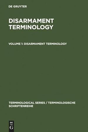 Image du vendeur pour Disarmament Terminology : In English, German, French, Spanish, Russian mis en vente par AHA-BUCH GmbH