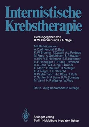 Bild des Verkufers fr Internistische Krebstherapie zum Verkauf von AHA-BUCH GmbH