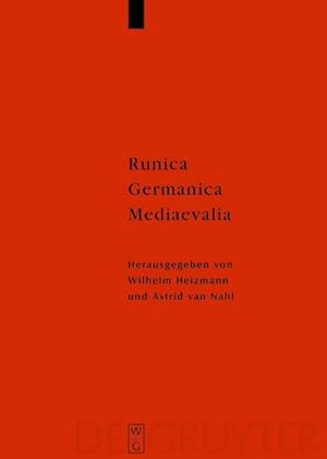 Bild des Verkufers fr Runica - Germanica - Mediaevalia zum Verkauf von AHA-BUCH GmbH