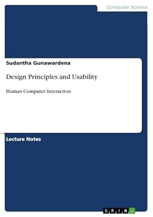 Seller image for Design Principles and Usability : Human Computer Interaction for sale by AHA-BUCH GmbH