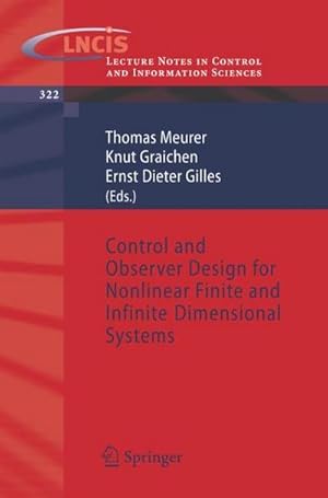 Imagen del vendedor de Control and Observer Design for Nonlinear Finite and Infinite Dimensional Systems a la venta por AHA-BUCH GmbH