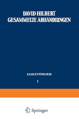 Immagine del venditore per Gesammelte Abhandlungen : Erster Band Zahlentheorie venduto da AHA-BUCH GmbH
