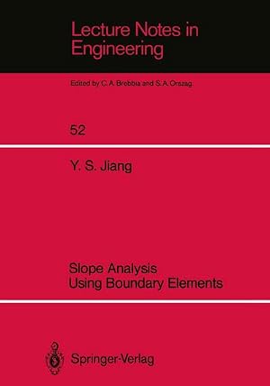 Bild des Verk�ufers f�r Slope Analysis Using Boundary Elements zum Verkauf von AHA-BUCH GmbH