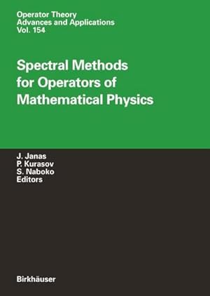 Bild des Verkufers fr Spectral Methods for Operators of Mathematical Physics zum Verkauf von AHA-BUCH GmbH