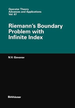 Seller image for Riemann's Boundary Problem with Infinite Index for sale by AHA-BUCH GmbH