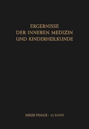 Bild des Verkufers fr Ergebnisse der Inneren Medizin und Kinderheilkunde zum Verkauf von AHA-BUCH GmbH