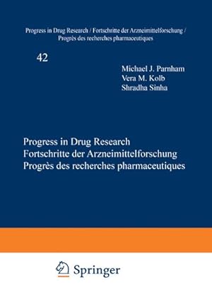Bild des Verkufers fr Progress in Drug Research Progress in Drug Research / Fortschritte der Arzneimittelforschung / Progrs des recherches pharmaceutiques zum Verkauf von AHA-BUCH GmbH