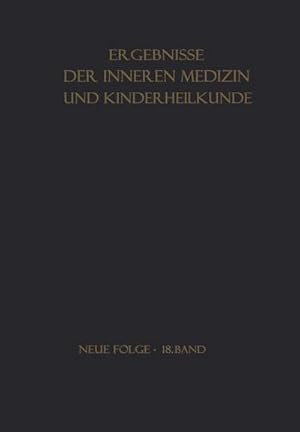 Bild des Verkufers fr Ergebnisse der Inneren Medizin und Kinderheilkunde zum Verkauf von AHA-BUCH GmbH