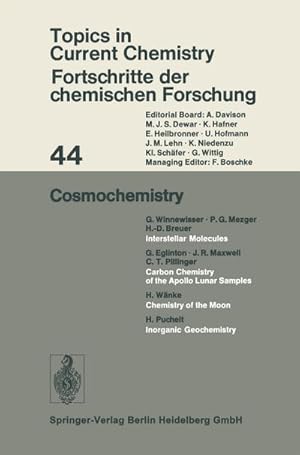 Bild des Verkufers fr Cosmochemistry zum Verkauf von AHA-BUCH GmbH
