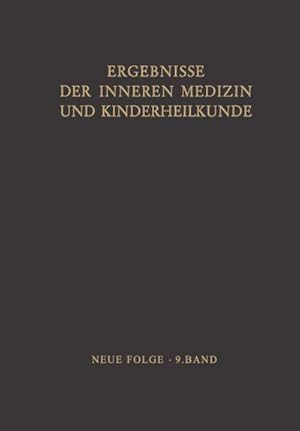 Bild des Verkufers fr Ergebnisse der Inneren Medizin und Kinderheilkunde zum Verkauf von AHA-BUCH GmbH