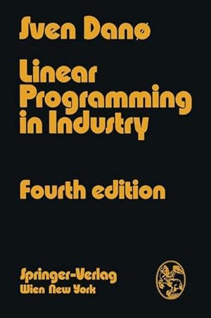 Seller image for Linear Programming in Industry : Theory and Applications An Introduction for sale by AHA-BUCH GmbH