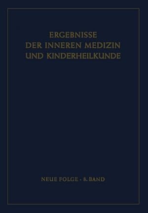 Bild des Verkufers fr Ergebnisse der Inneren Medizin und Kinderheilkunde zum Verkauf von AHA-BUCH GmbH