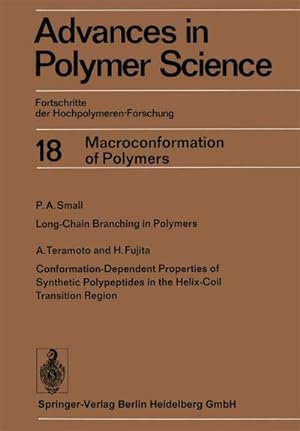 Bild des Verkufers fr Advances in Polymer Science : Fortschritte der Hochpolymeren-Forschung zum Verkauf von AHA-BUCH GmbH