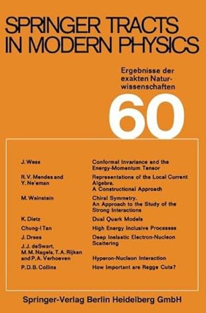 Bild des Verkufers fr Springer Tracts in Modern Physics zum Verkauf von AHA-BUCH GmbH