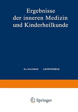 Bild des Verkufers fr Ergebnisse der Inneren Medizin und Kinderheilkunde : Fnfundsechzigster Band zum Verkauf von AHA-BUCH GmbH