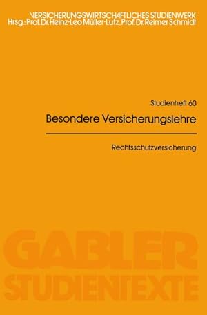 Bild des Verkufers fr Rechtsschutzversicherung zum Verkauf von AHA-BUCH GmbH