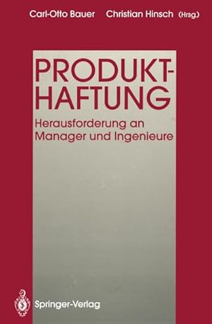 Bild des Verkufers fr Produkthaftung : Herausforderung an Manager und Ingenieure zum Verkauf von AHA-BUCH GmbH