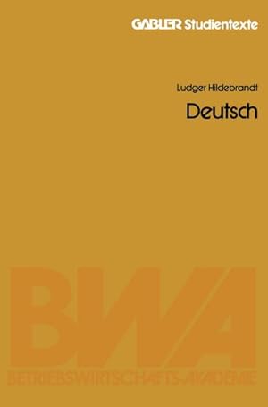 Bild des Verkufers fr Deutsch zum Verkauf von AHA-BUCH GmbH