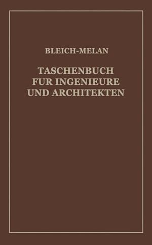 Bild des Verkufers fr Taschenbuch fr Ingenieure und Architekten zum Verkauf von AHA-BUCH GmbH