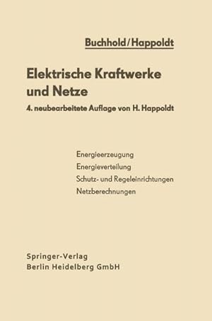 Bild des Verkufers fr Elektrische Kraftwerke und Netze zum Verkauf von AHA-BUCH GmbH