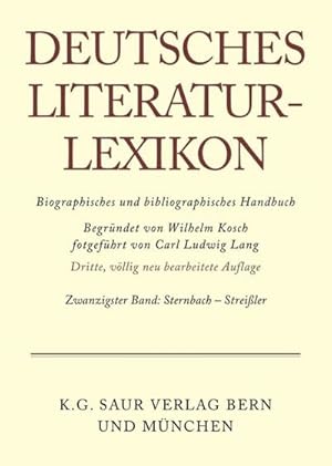 Bild des Verkufers fr Deutsches Literatur-Lexikon Sternbach - Streiler zum Verkauf von AHA-BUCH GmbH