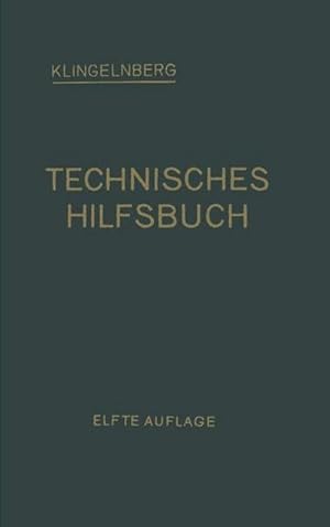 Bild des Verkufers fr Klingelnberg Technisches Hilfsbuch zum Verkauf von AHA-BUCH GmbH