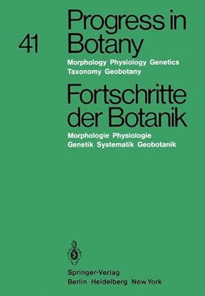 Bild des Verkufers fr Progress in Botany / Fortschritte der Botanik : Morphology Physiology Genetics Taxonomy Geobotany / Morphologie Physiologie Genetik Systematik Geobotanik zum Verkauf von AHA-BUCH GmbH