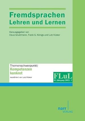 Immagine del venditore per Fremdsprachen Lehren und Lernen 2012 Heft 1 venduto da AHA-BUCH GmbH