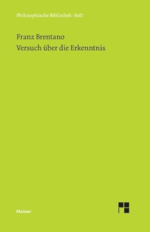 Seller image for Versuch ber die Erkenntnis. for sale by AHA-BUCH GmbH