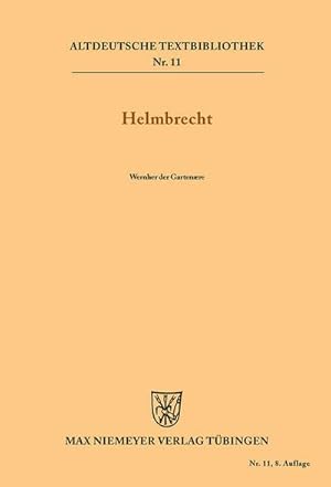 Seller image for Helmbrecht for sale by AHA-BUCH GmbH