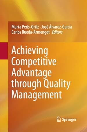 Bild des Verkufers fr Achieving Competitive Advantage through Quality Management zum Verkauf von AHA-BUCH GmbH