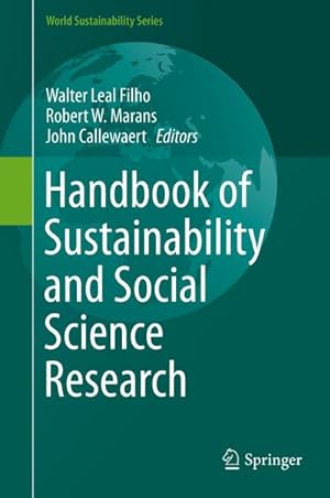 Bild des Verkufers fr Handbook of Sustainability and Social Science Research zum Verkauf von AHA-BUCH GmbH