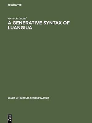 Bild des Verkufers fr A Generative Syntax of Luangiua : A Polynesian Language zum Verkauf von AHA-BUCH GmbH