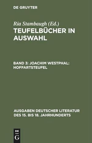 Image du vendeur pour Joachim Westphal: Hoffartsteufel mis en vente par AHA-BUCH GmbH