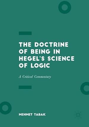 Bild des Verkufers fr The Doctrine of Being in Hegels Science of Logic : A Critical Commentary zum Verkauf von AHA-BUCH GmbH