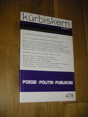 Kürbiskern. Literatur, Kritik, Klassenkampf. Nr. 4/78: Poesie - Politik - Publikum