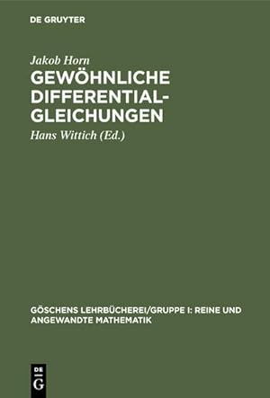 Imagen del vendedor de Gewhnliche Differentialgleichungen a la venta por AHA-BUCH GmbH