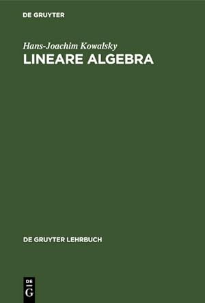 Bild des Verkufers fr Lineare Algebra zum Verkauf von AHA-BUCH GmbH