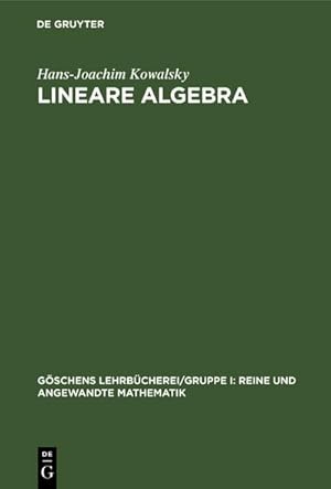 Bild des Verkufers fr Lineare Algebra zum Verkauf von AHA-BUCH GmbH