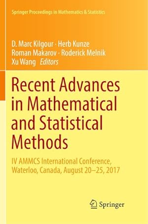 Bild des Verkufers fr Recent Advances in Mathematical and Statistical Methods : IV AMMCS International Conference, Waterloo, Canada, August 2025, 2017 zum Verkauf von AHA-BUCH GmbH