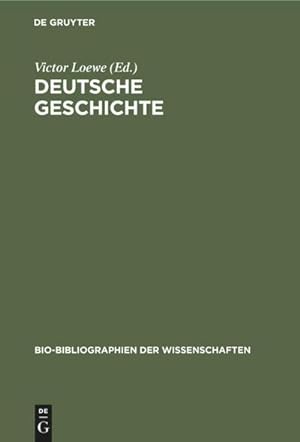 Bild des Verkufers fr Deutsche Geschichte zum Verkauf von AHA-BUCH GmbH