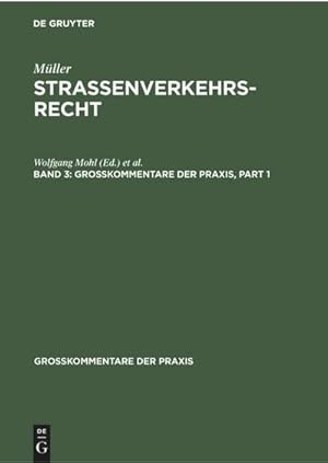 Seller image for Fritz Mller: Straenverkehrsrecht. Band 3 for sale by AHA-BUCH GmbH