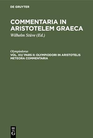 Bild des Verkufers fr Olympiodori in Aristotelis Meteora commentaria zum Verkauf von AHA-BUCH GmbH