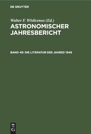 Bild des Verkufers fr Die Literatur des Jahres 1949 zum Verkauf von AHA-BUCH GmbH