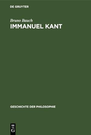 Bild des Verkufers fr Immanuel Kant zum Verkauf von AHA-BUCH GmbH