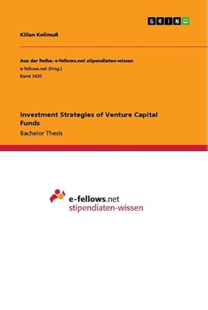 Imagen del vendedor de Investment Strategies of Venture Capital Funds a la venta por AHA-BUCH GmbH