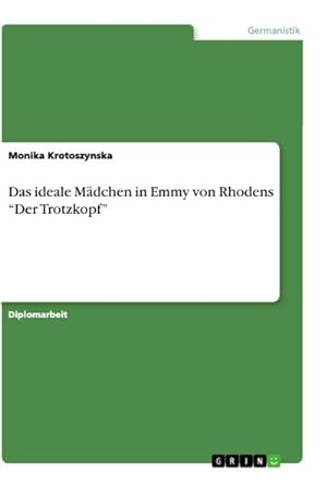 Bild des Verkufers fr Das ideale Mdchen in Emmy von Rhodens Der Trotzkopf zum Verkauf von AHA-BUCH GmbH