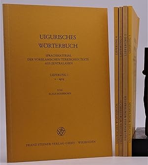 Uigurisches Worterbuch; Sprachmaterial Der Vorislamischen Turkischen Texte Aus Zentralasien. Lief...