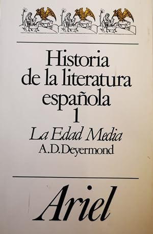 Seller image for Historia de la literatura espaola 1: la Edad Media for sale by LIBRERIA LEA+