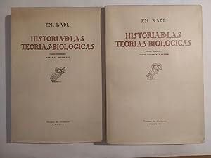 Seller image for HISTORIA DE LAS TEORAS BIOLGICAS. Tomo I y II for sale by LIBRERIA CLIO